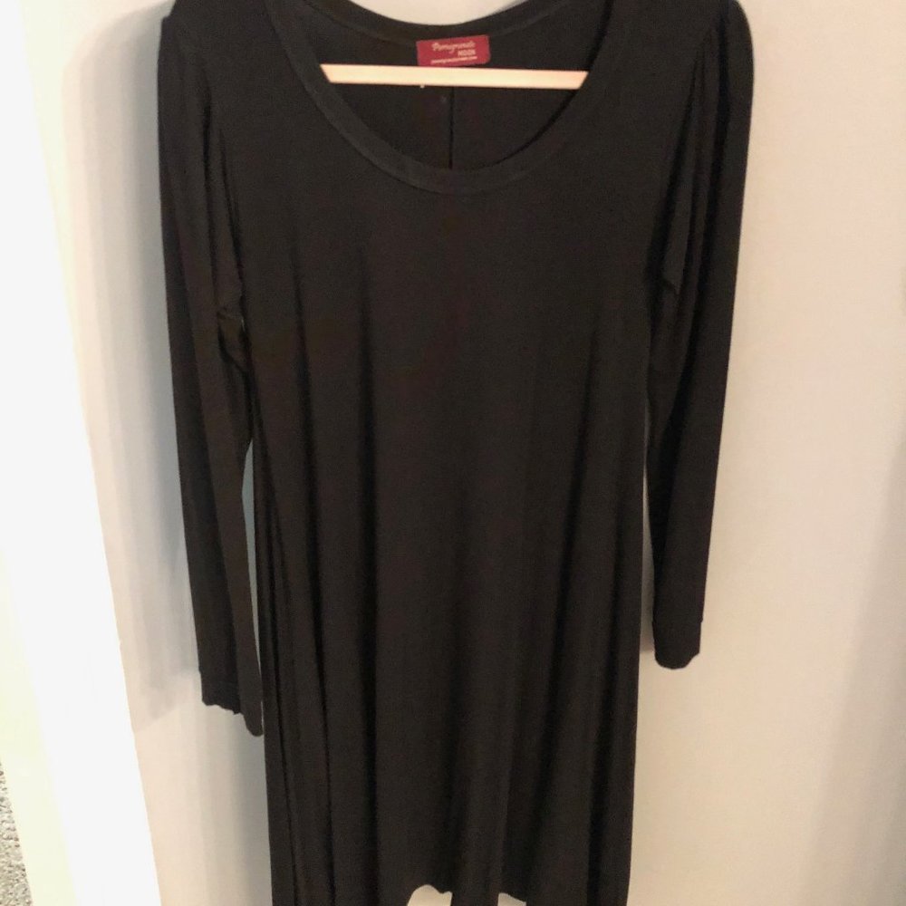 Pomegranate Moon Long Sleeved Black Dress